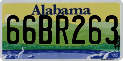 AL license plate 66BR263
