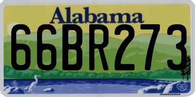 AL license plate 66BR273
