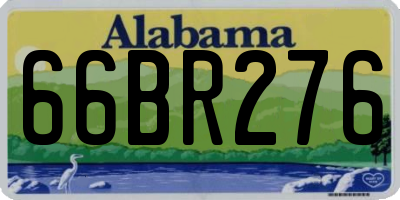 AL license plate 66BR276