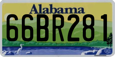 AL license plate 66BR281