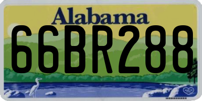 AL license plate 66BR288