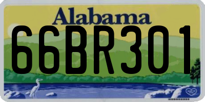 AL license plate 66BR301