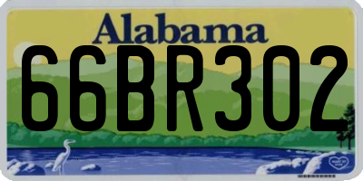 AL license plate 66BR302