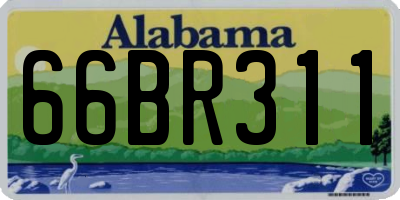 AL license plate 66BR311