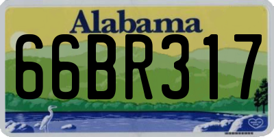 AL license plate 66BR317