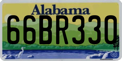 AL license plate 66BR330