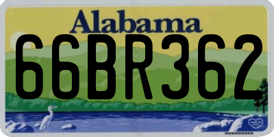 AL license plate 66BR362