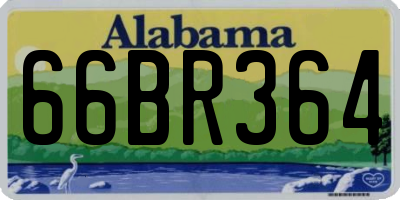 AL license plate 66BR364