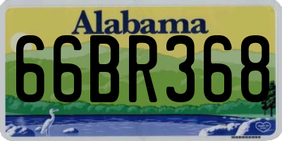 AL license plate 66BR368