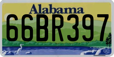AL license plate 66BR397