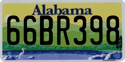 AL license plate 66BR398