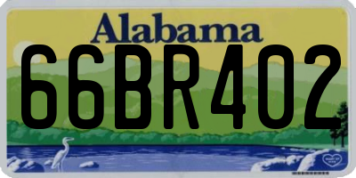 AL license plate 66BR402