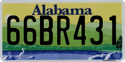 AL license plate 66BR431