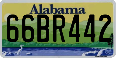 AL license plate 66BR442