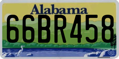 AL license plate 66BR458