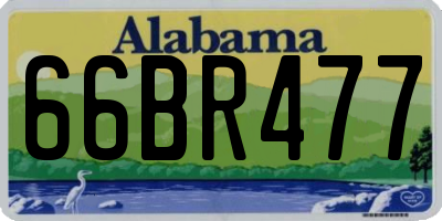 AL license plate 66BR477