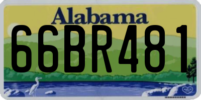 AL license plate 66BR481
