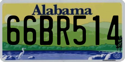 AL license plate 66BR514