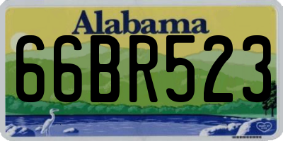 AL license plate 66BR523
