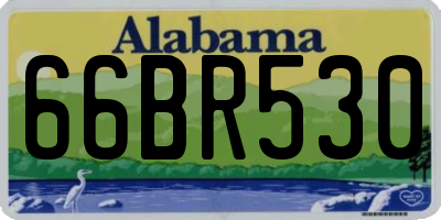 AL license plate 66BR530