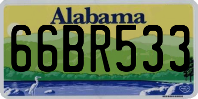 AL license plate 66BR533