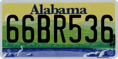 AL license plate 66BR536