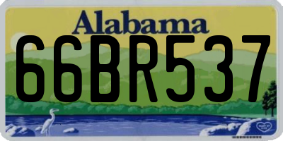AL license plate 66BR537