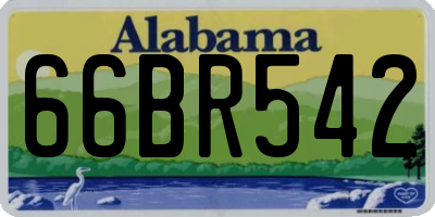 AL license plate 66BR542