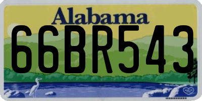 AL license plate 66BR543