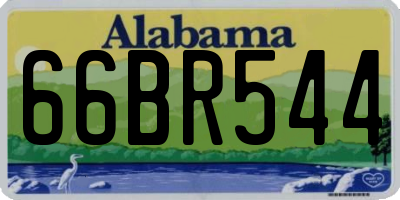 AL license plate 66BR544