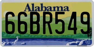 AL license plate 66BR549