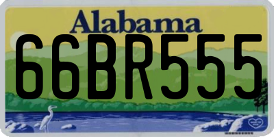 AL license plate 66BR555