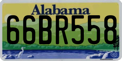 AL license plate 66BR558
