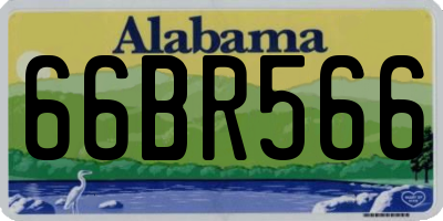AL license plate 66BR566
