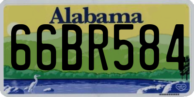 AL license plate 66BR584