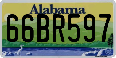 AL license plate 66BR597
