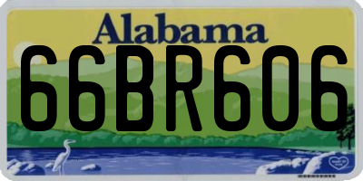 AL license plate 66BR606