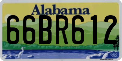 AL license plate 66BR612
