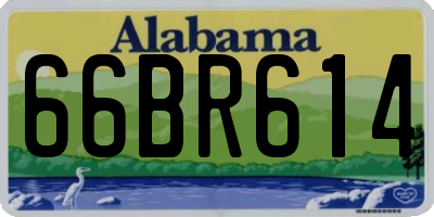 AL license plate 66BR614