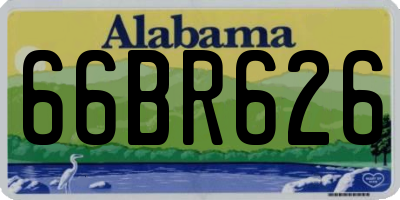 AL license plate 66BR626