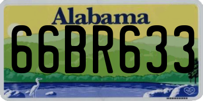 AL license plate 66BR633