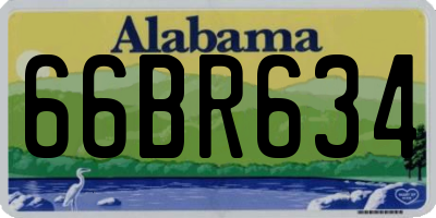 AL license plate 66BR634