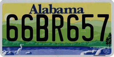 AL license plate 66BR657