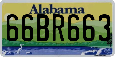 AL license plate 66BR663