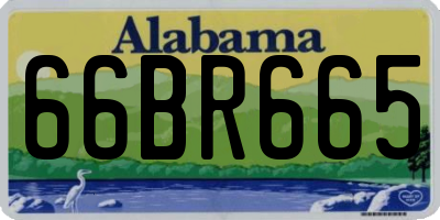 AL license plate 66BR665