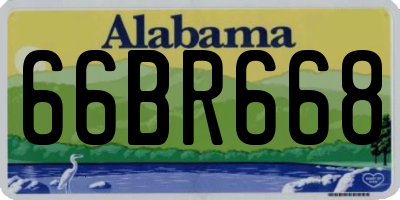 AL license plate 66BR668