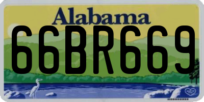 AL license plate 66BR669