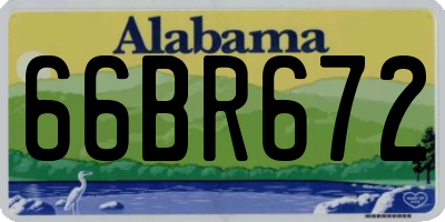 AL license plate 66BR672