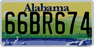 AL license plate 66BR674