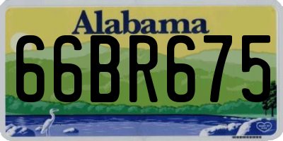AL license plate 66BR675